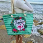 Пляжна Сумка Фламінго Flamingo Green - Зображення 2