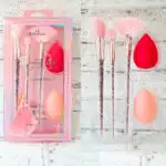 Набір пензлів та спонжиків для макіяжу Ruby Face Princess (5 предметів) рожевий