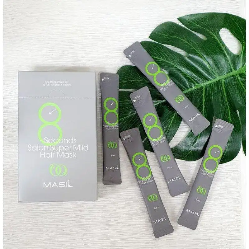М'яка відновлююча маска для волосся Masil 8 Seconds Super Salon Mild Hair Mask Green 8 мл - Зображення 1