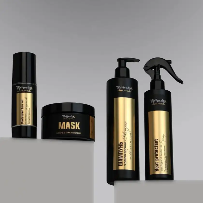 Набір для догляду за волоссям з маслом Аргани та Кератином Top Beauty - Зображення 1