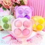 Набор спонжей для макияжа в футляре Мишка Ruby Face 4 шт.