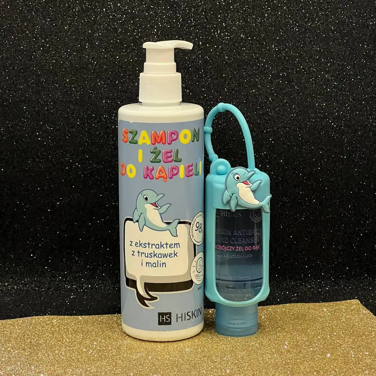 Дитячий набір Hiskin шампунь-гель та санітайзер 280 мл - Зображення 1