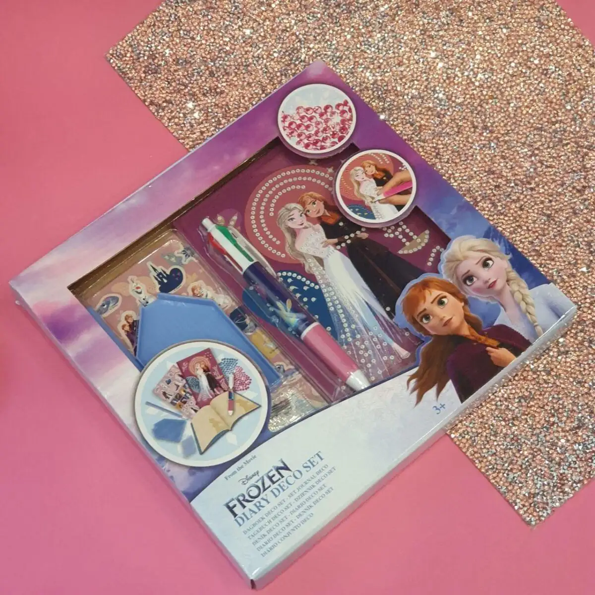 Набір з блокнотом Disney Frozen з ручкою та стразами - Зображення 3