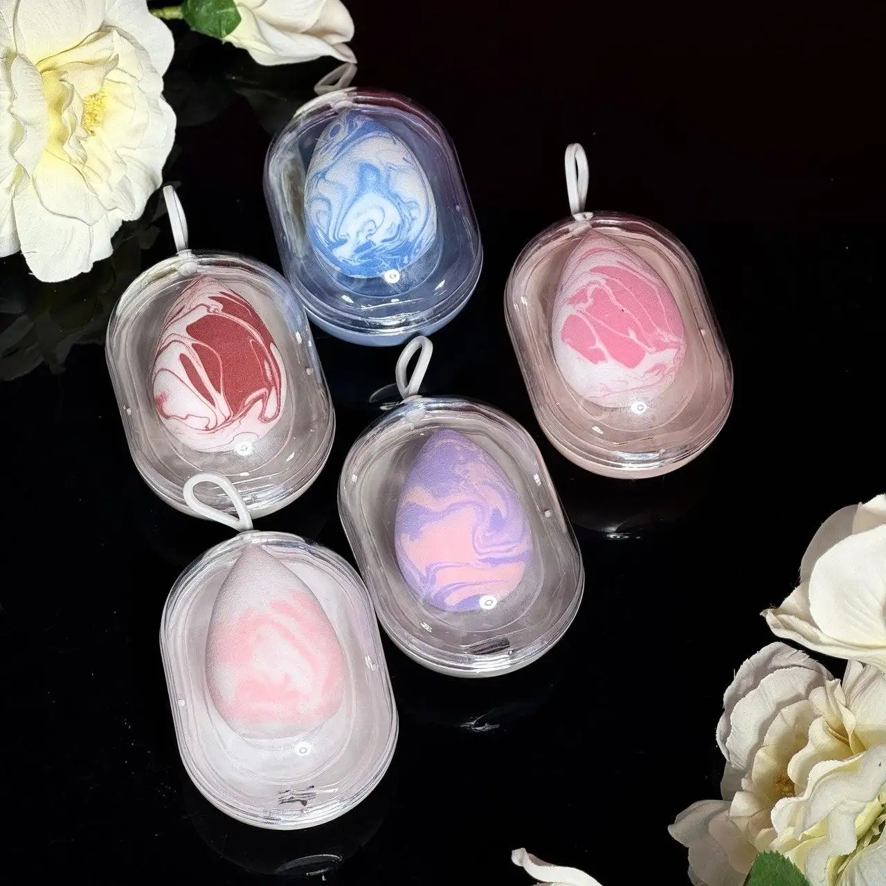 Спонж для макіяжу у футлярі "Кіндер" з ефектом збільшення в розмірі Ruby Face - Зображення 1