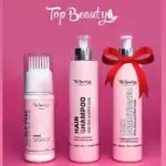 Набір для волосся з АНА та ВНА кислотами Top Beauty (пілінг для шкіри голови, шампунь, кондиціонер)