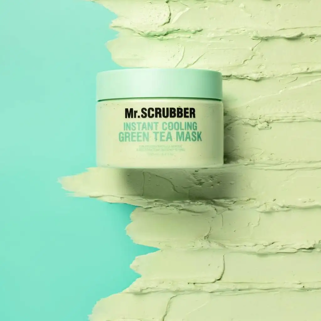 Охолоджувальна маска для обличчя Instant Cooling Green Tea Mask з екстрактом зеленого чаю Mr.SCRUBBER 250 мл - Зображення 1
