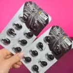 Вітаміни для волосся Ellips Hair Vitamin Treatment Нічне сяйво з фундуком і олією алое вера (Shiny Black)