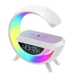 Настільна лампа нічник з RGB підсвічуванням, бездротовою зарядкою та вбудованою Bluetooth колонкою - Зображення 5