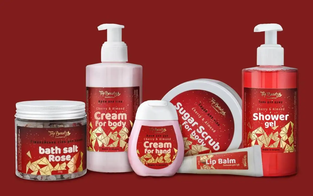 Новорічний бокс доглядової косметики Top Beauty Cherry s Almond - Зображення 3