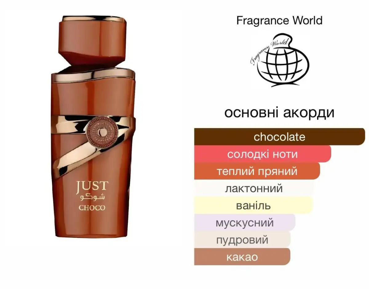 Fragrance World Just Choco - арабські парфуми унісекс розпив 5 мл - Зображення 2